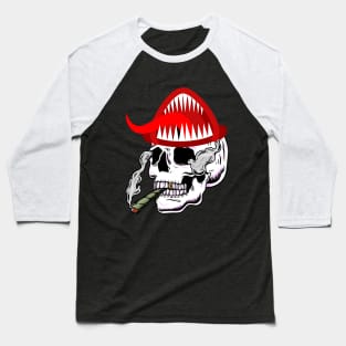 skul florall tattoo Baseball T-Shirt